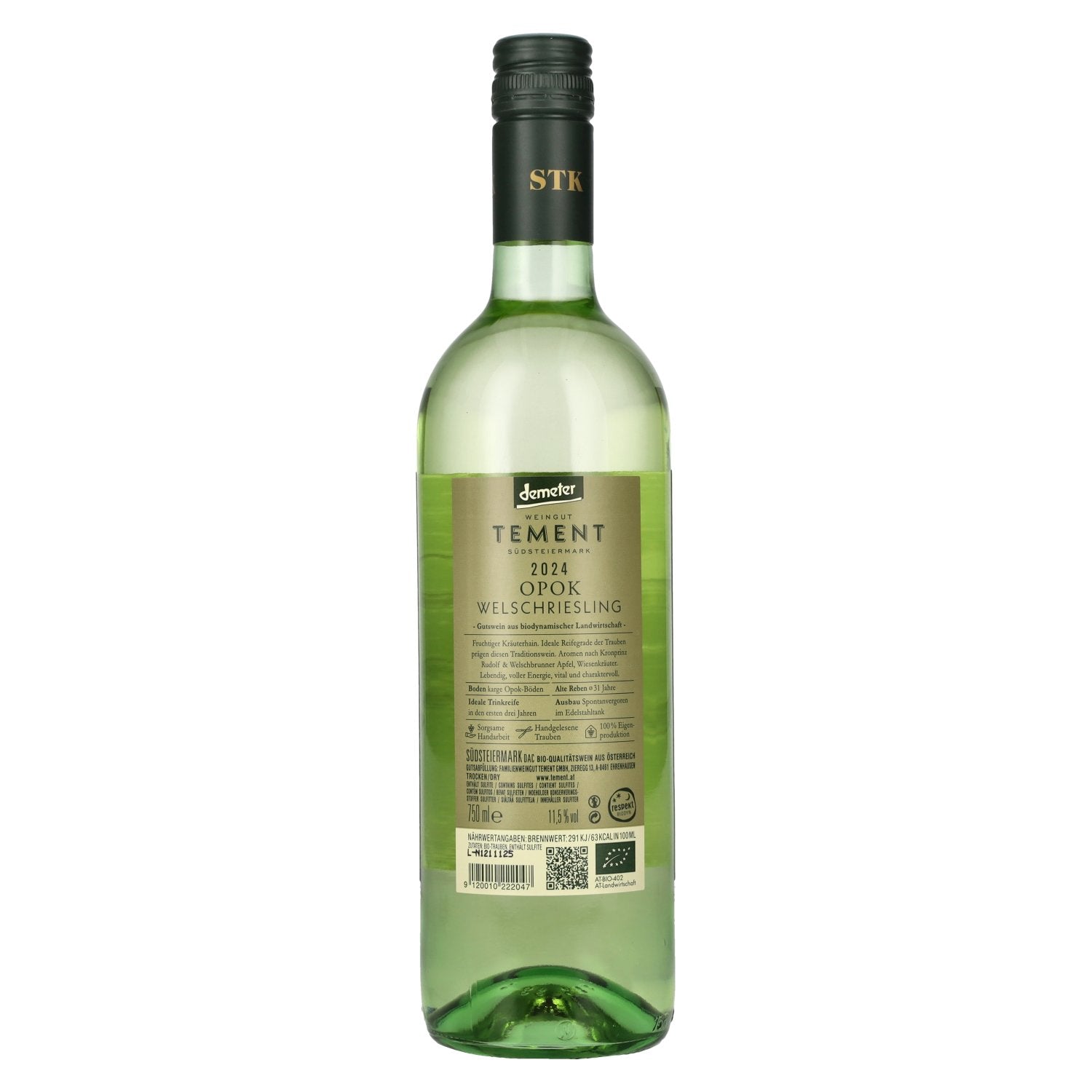 Tement Welschriesling Opok Südsteiermark DAC 2024 11,5% Vol. 0,75l