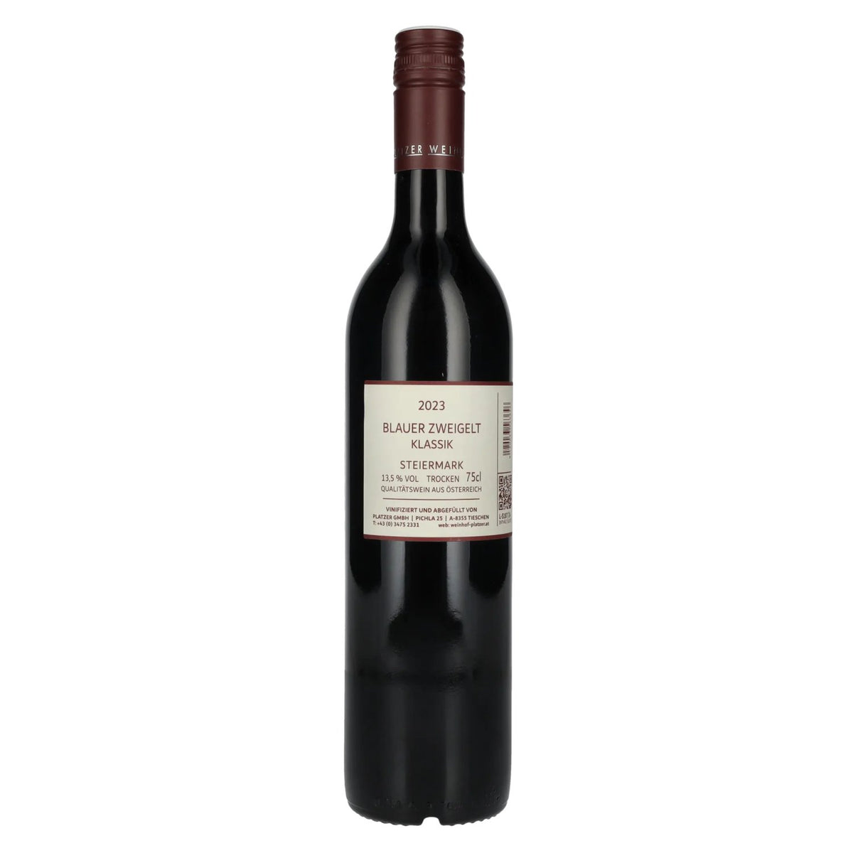 Platzer Blauer Zweigelt Klassik Styria 2023 13.5% vol. 0.75 l