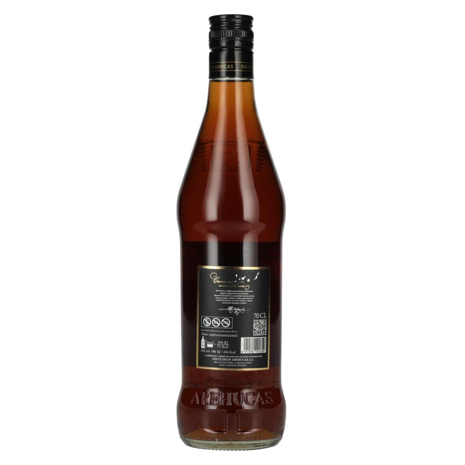 Ron Arehucas Guanche Liqueur de rhum au miel 20% vol. 0,7l