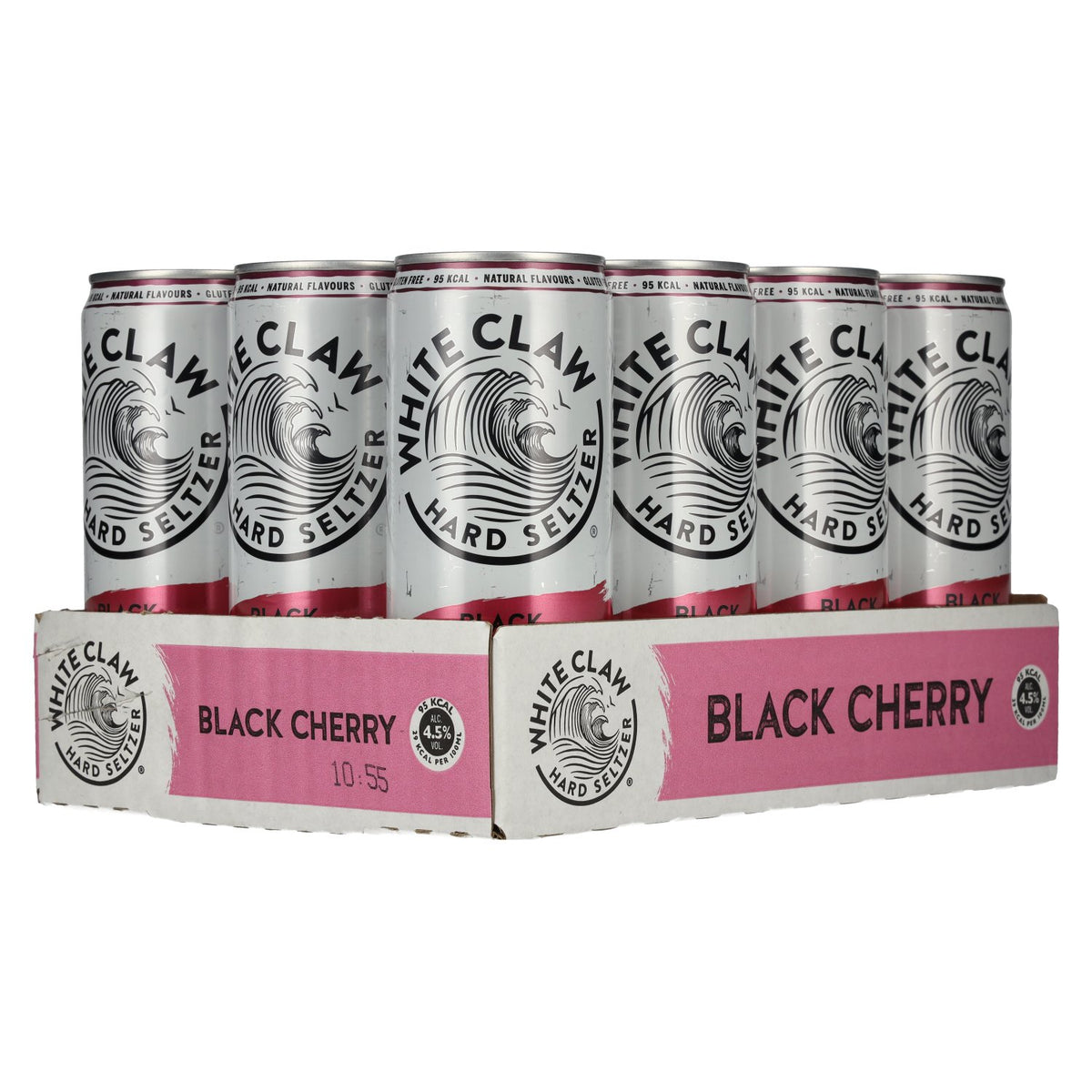 White Claw Hard Seltzer Black Cherry 4.5% ABV 12 x 0.33 l tins (deposit required)