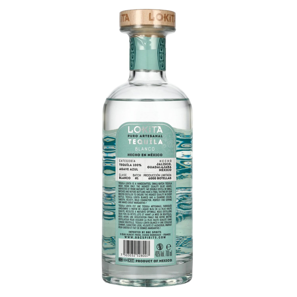 Lokita Tequila Blanco Puro Artesanal 40 % vol. 0,7 l