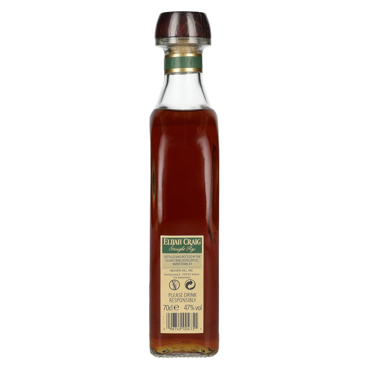Elijah Craig Kentucky Straight Rye Whiskey 94 Proof 47% vol. 0,7 l