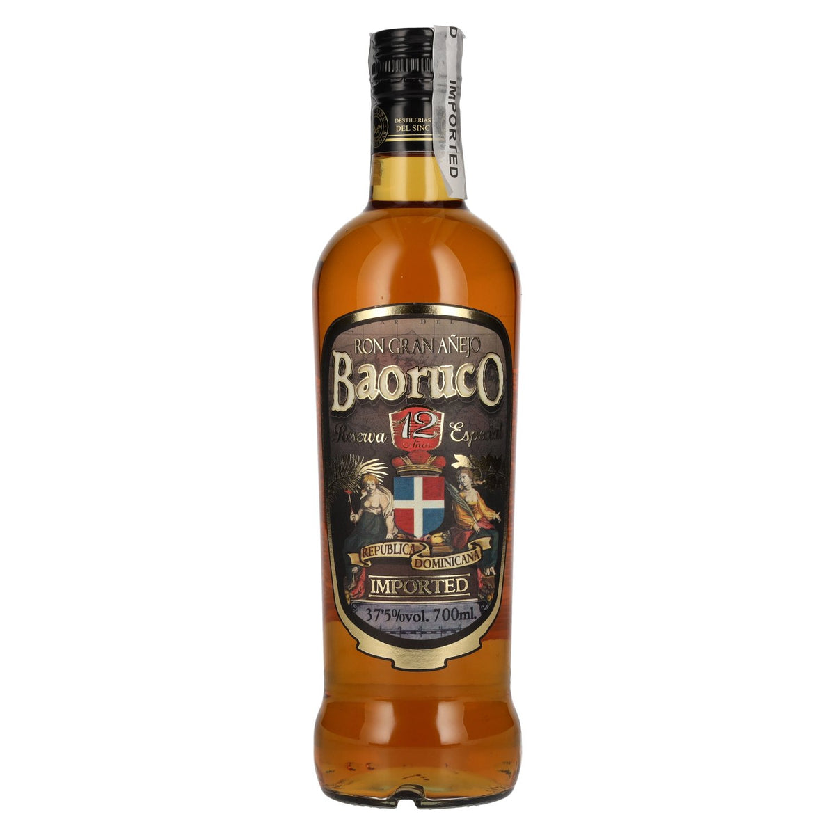 Ron Baoruco Ron Gran Añejo 12 Años Rum 37.5% ABV 0.7l