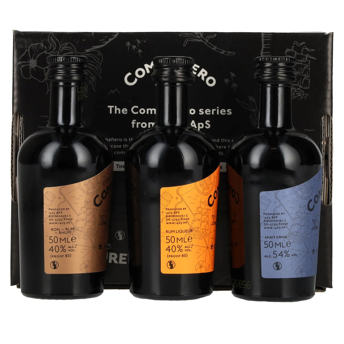 Compañero Giftbox 44,7% Vol. 3x0,05l in gift box