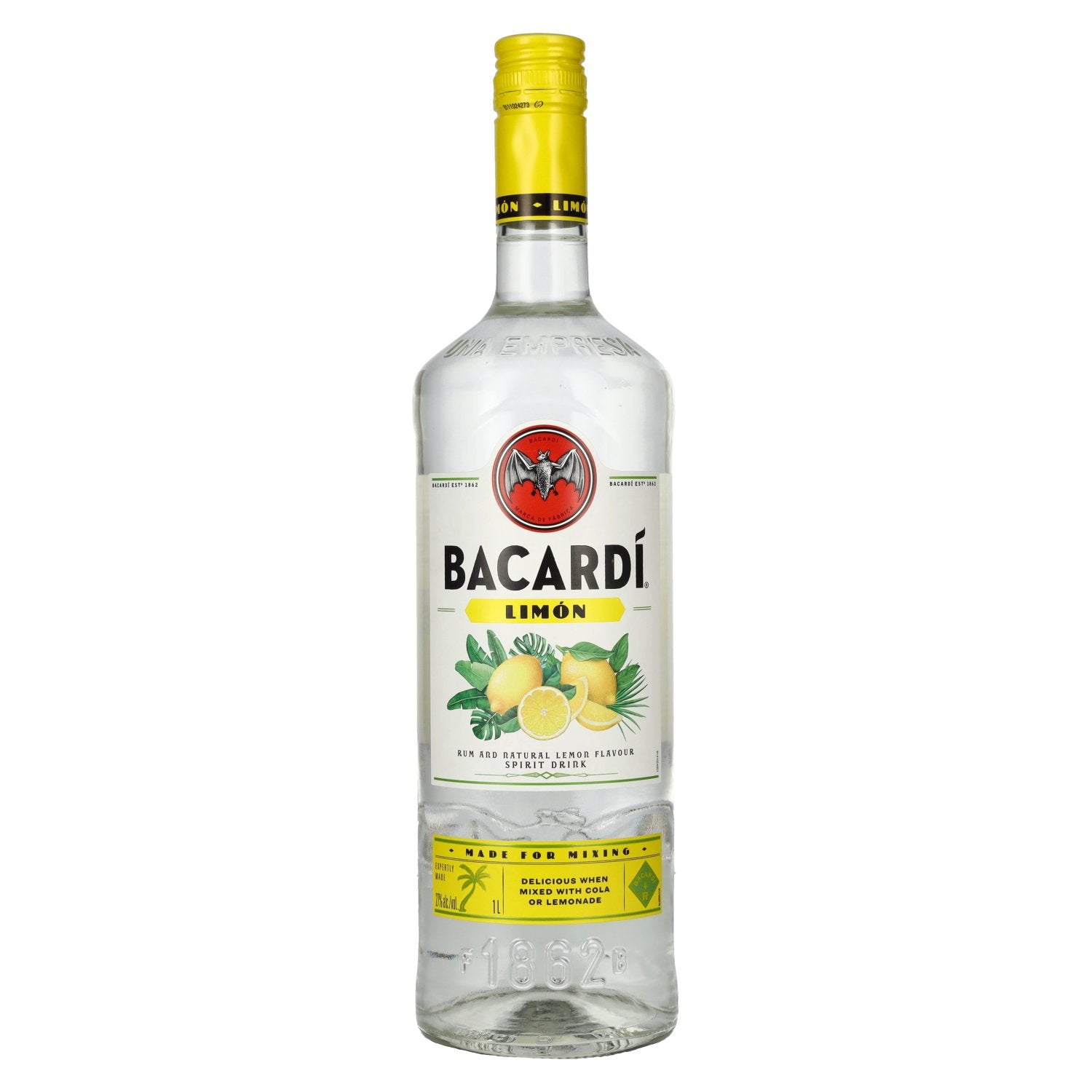 Bacardi LIMÓN Rum Met Natuurlijke Smaakstoffen 27% Vol. 1l