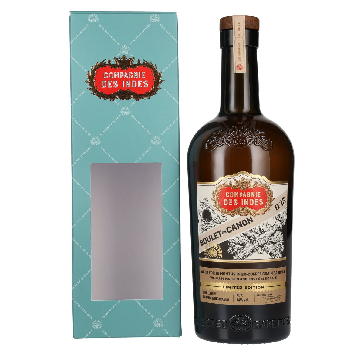 Compagnie des Indes BOULET DE CANON N°15 Limited Edition 46% Vol. 0,7l in Geschenkbox