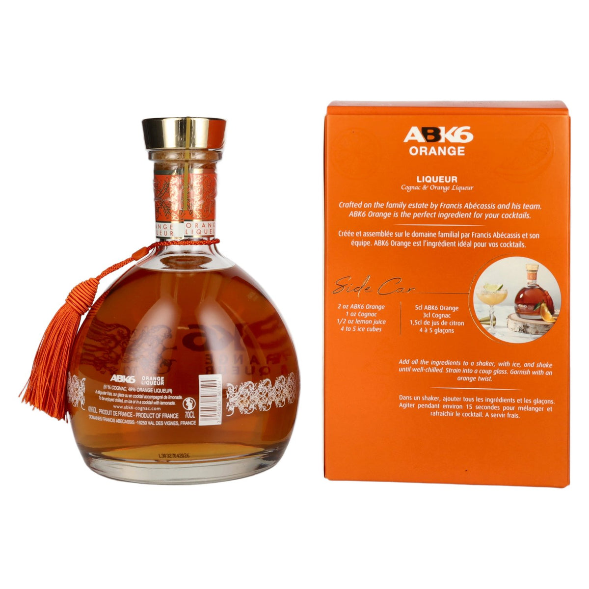 ABK6 Sinaasappellikeur 40% vol. 0,7 l in geschenkverpakking