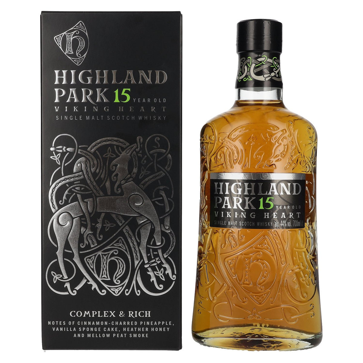 Highland Park 15 Years Old VIKING HEART 44% vol. 0,7 l in geschenkverpakking