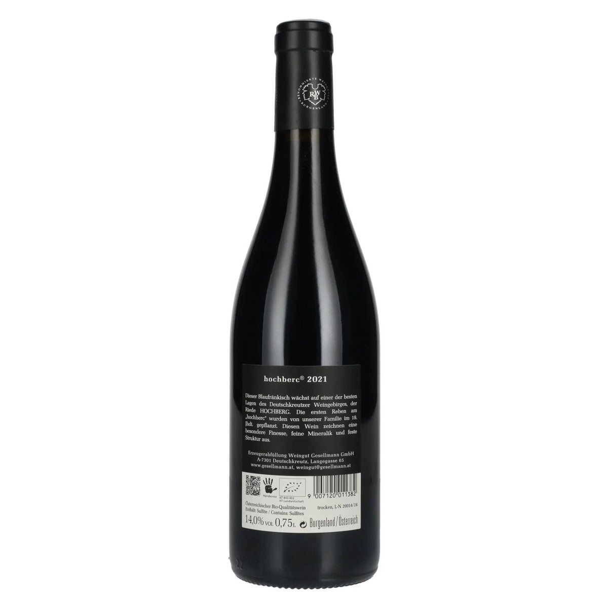 Gesellmann Hochberc Blaufränkisch 2021 14% vol. 0,75 l