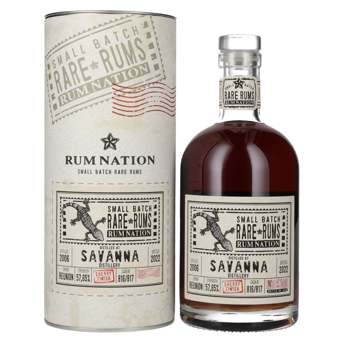 Rum Nation Rare Rums SAVANNA 2006/2022 57,7 % vol. 0,7 l dans un coffret cadeau