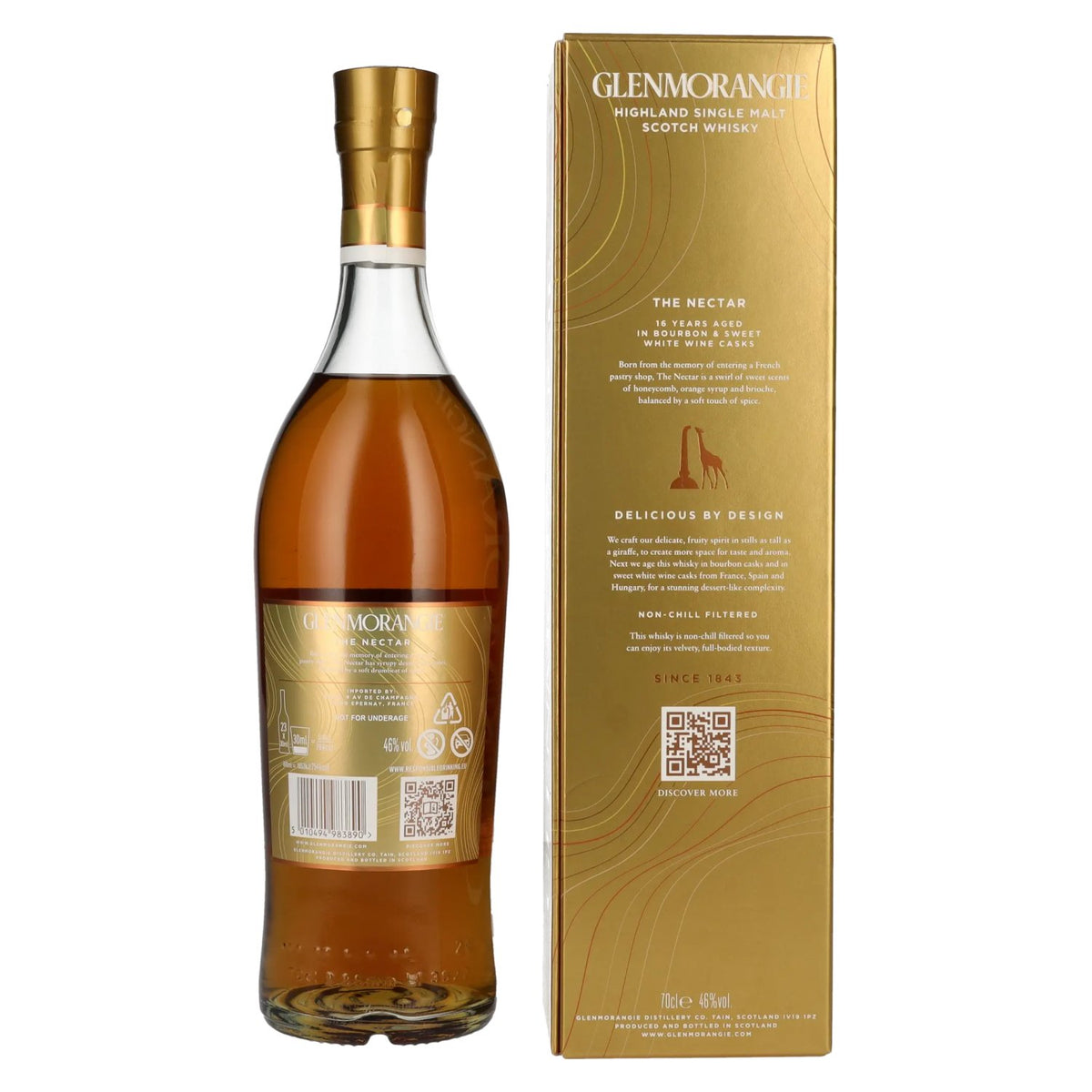 Glenmorangie 16 Years Old THE NECTAR Highland Single Malt 46% vol. 0,7 l in geschenkverpakking