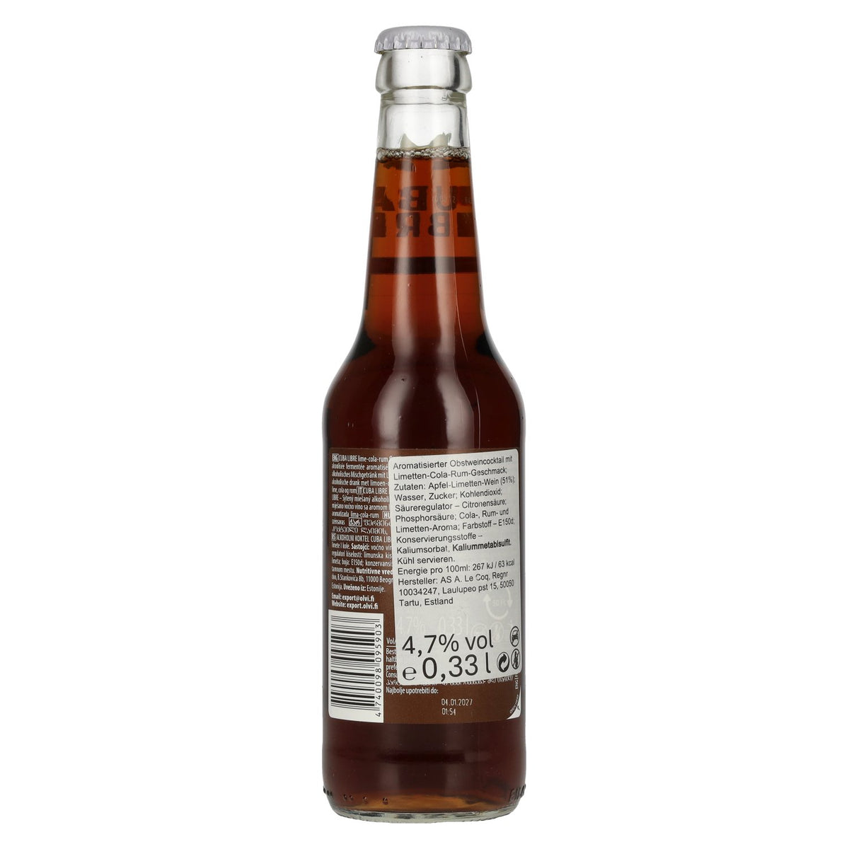 Le Coq CUBA LIBRE 4,7 % vol. 0,33 l