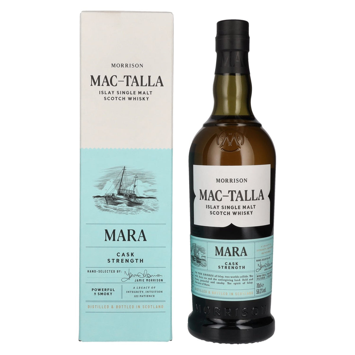 Mac-Talla Morrison MARA Cask Strength Islay Single Malt Scotch Whisky 58,2% Vol. 0,7l in Geschenkbox
