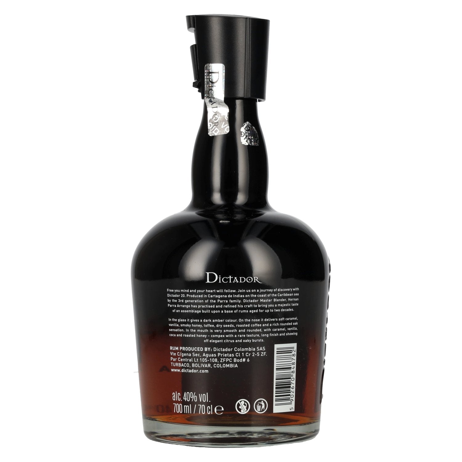 Dictador 20 Years Old Reserva Icónica Roner Colombiano 40% Vol. 0,7l