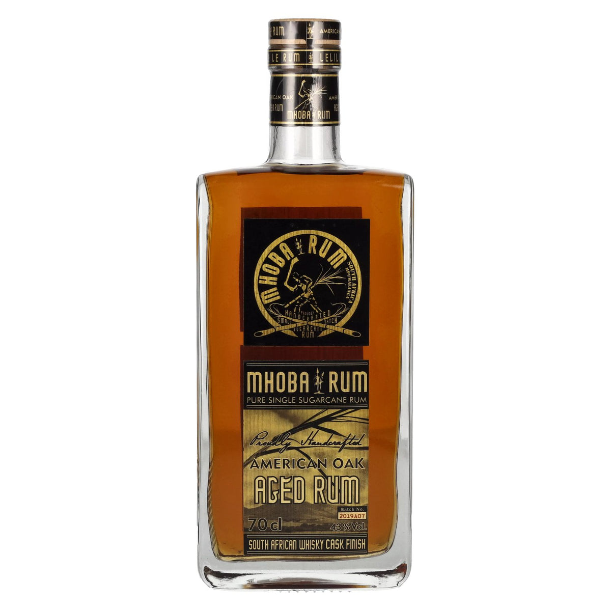MHOBA Rum American Oak AGED 43 % vol., 0,7 l