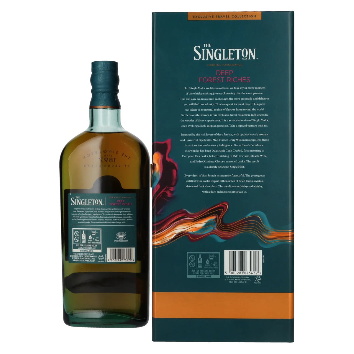 The Singleton Glendullan DEEP FOREST RICHES, whisky single malt écossais, 44,8 % vol., 0,7 l, dans un coffret cadeau