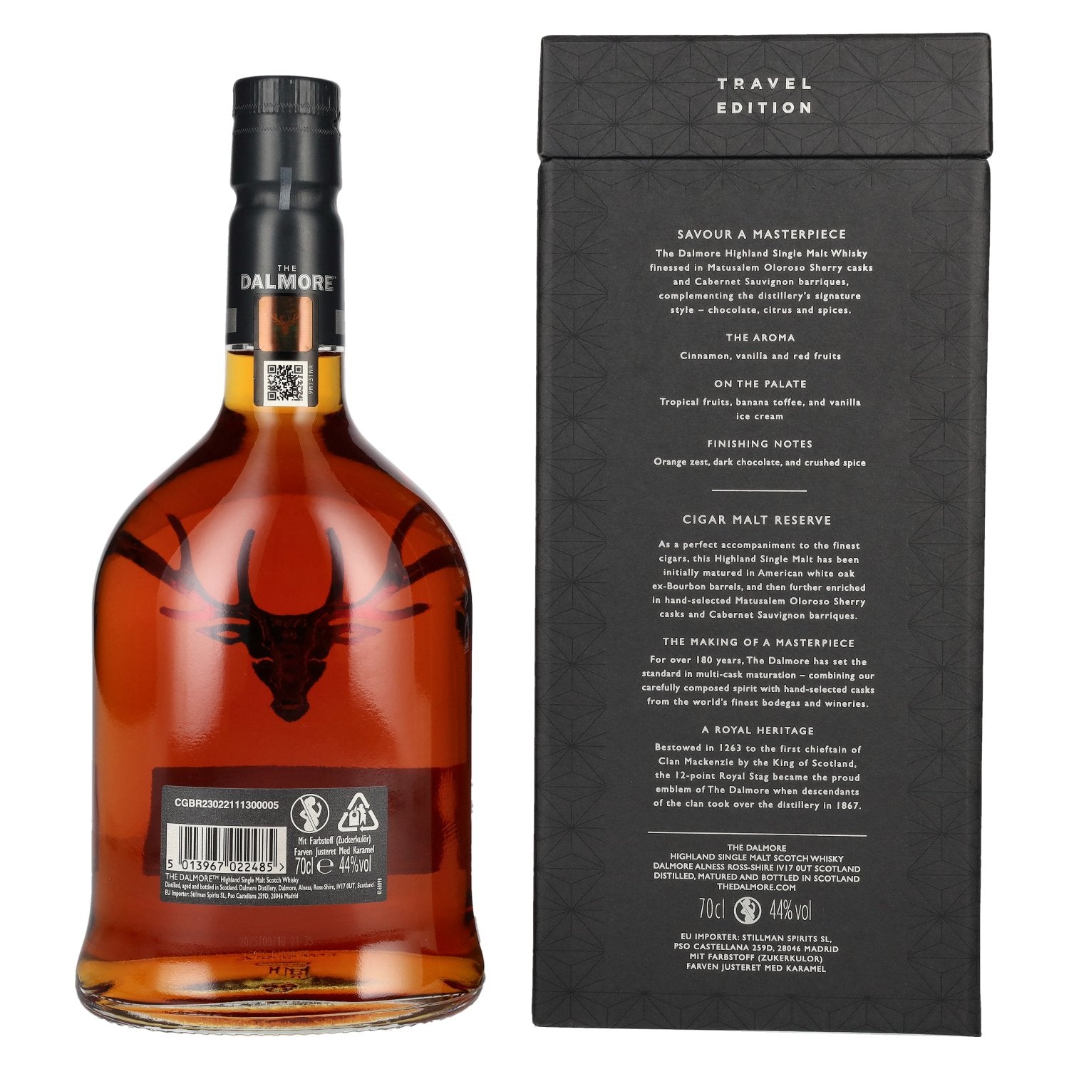 The Dalmore CIGAR MALT Reserve Highland Single Malt Scotch Whisky Travel Edition 44% vol. 0.7 l in a gift box