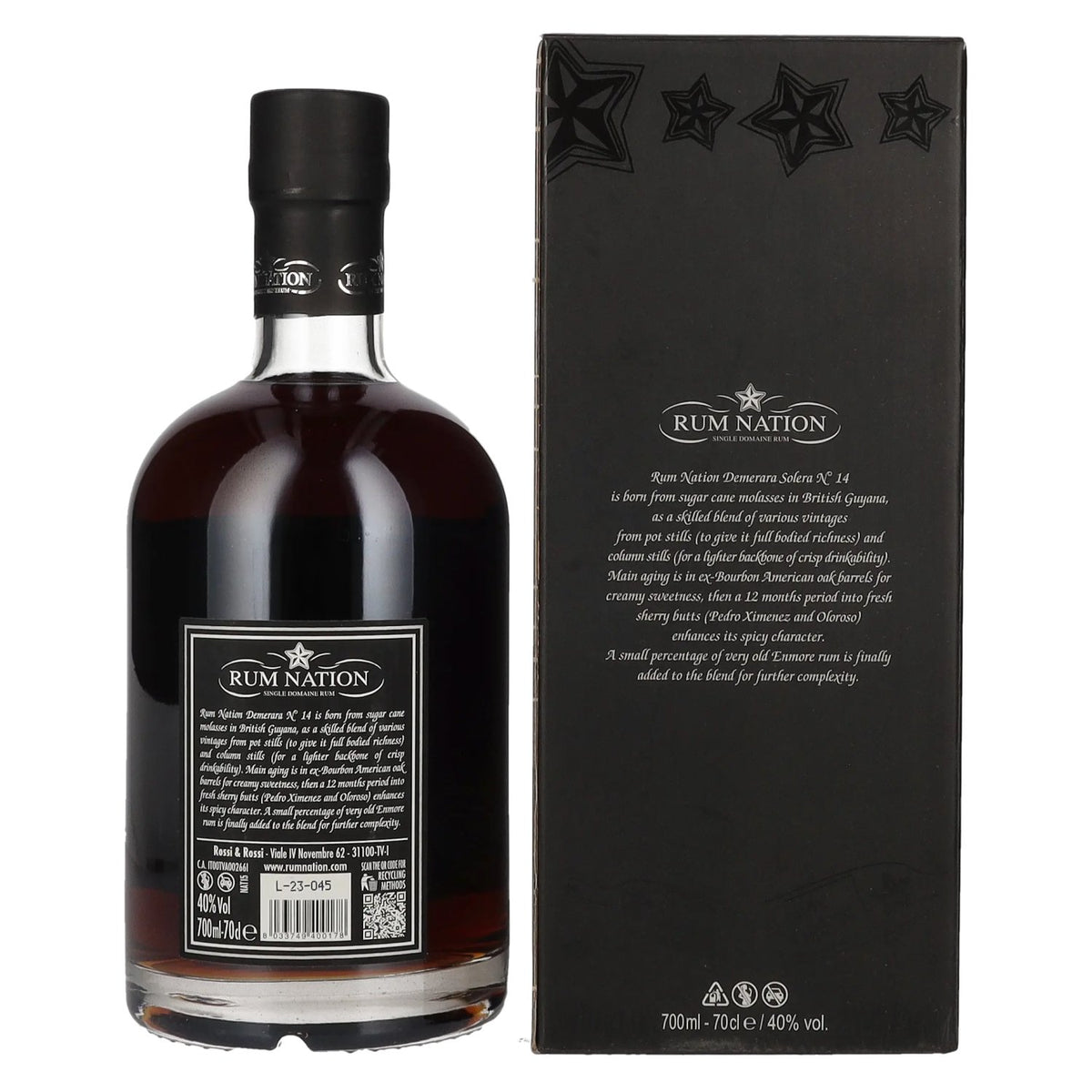 Rum Nation Demerara No. 14 Limited Edition 40% vol. 0,7 l in geschenkverpakking