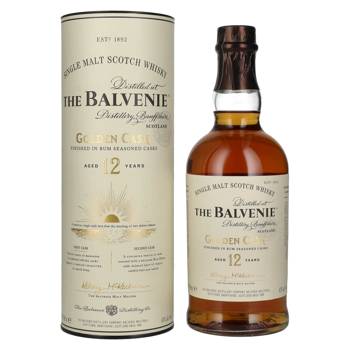 Balvenie 12 Years Old Golden Cask 43% vol. 0,7 l in geschenkverpakking