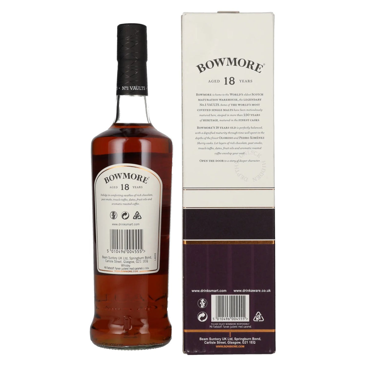 Bowmore 18 Years Old DEEP &amp; COMPLEX Travel Exclusive 43% Vol. 0,7l in geschenkverpakking
