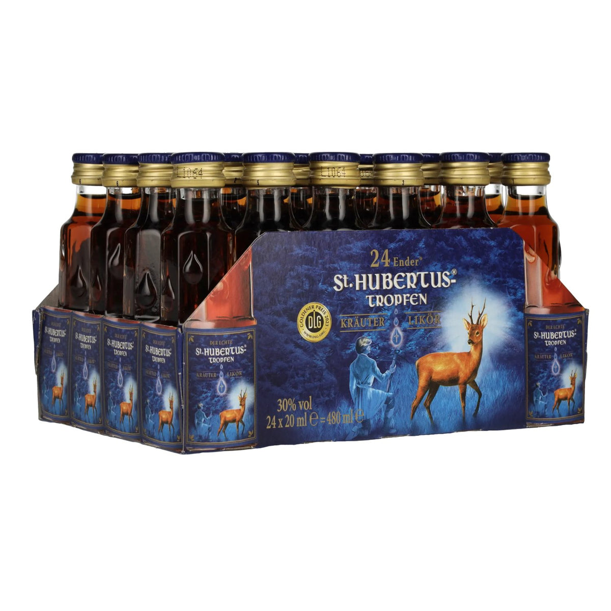 St. Hubertus Kräuterlikör 30% vol. 24 x 0,02 l
