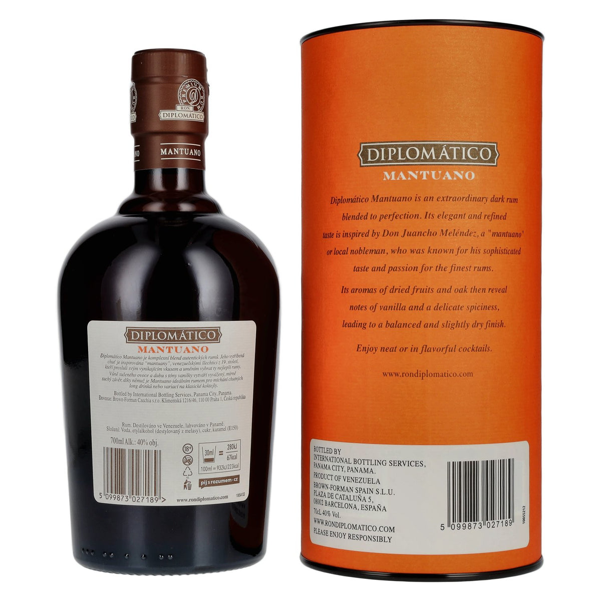 Diplomático Mantuano Ron Extra Añejo 40% Vol. 0,7l in Geschenkbox