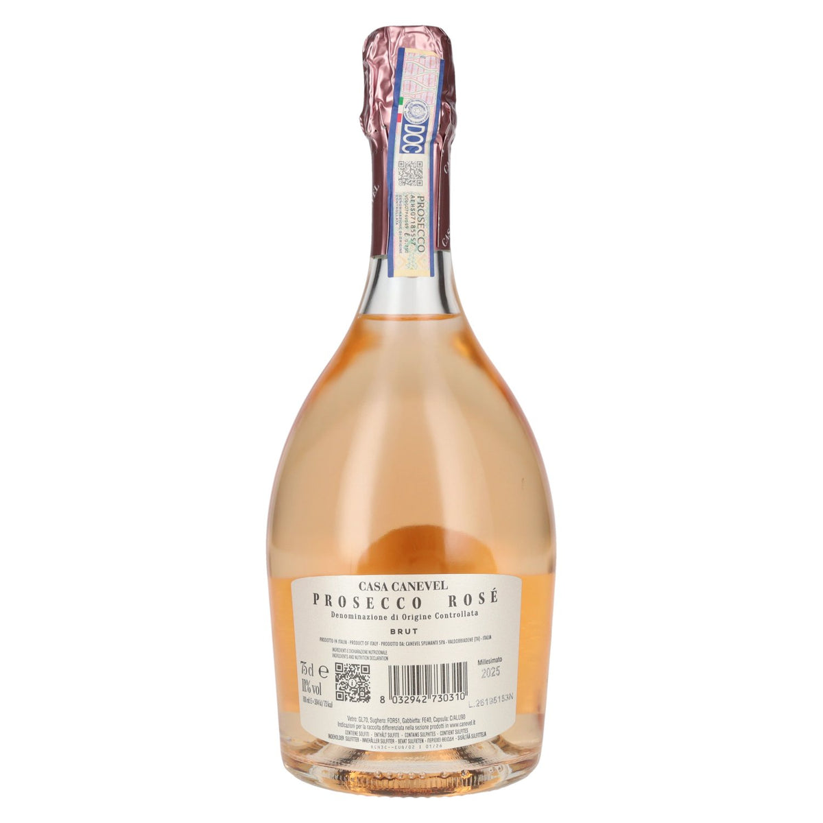 Casa Canevel Prosecco Rosé Brut Millesimato DOC 2025 11% vol. 0,75 l