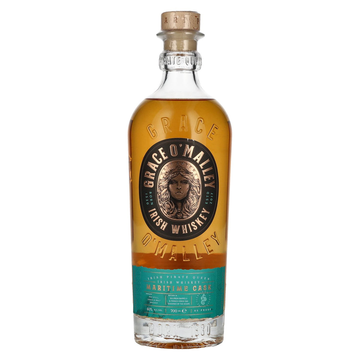 Grace O' Malley Irish Pirate Queen Whiskey Maritime Cask 40% vol. 0,7 l