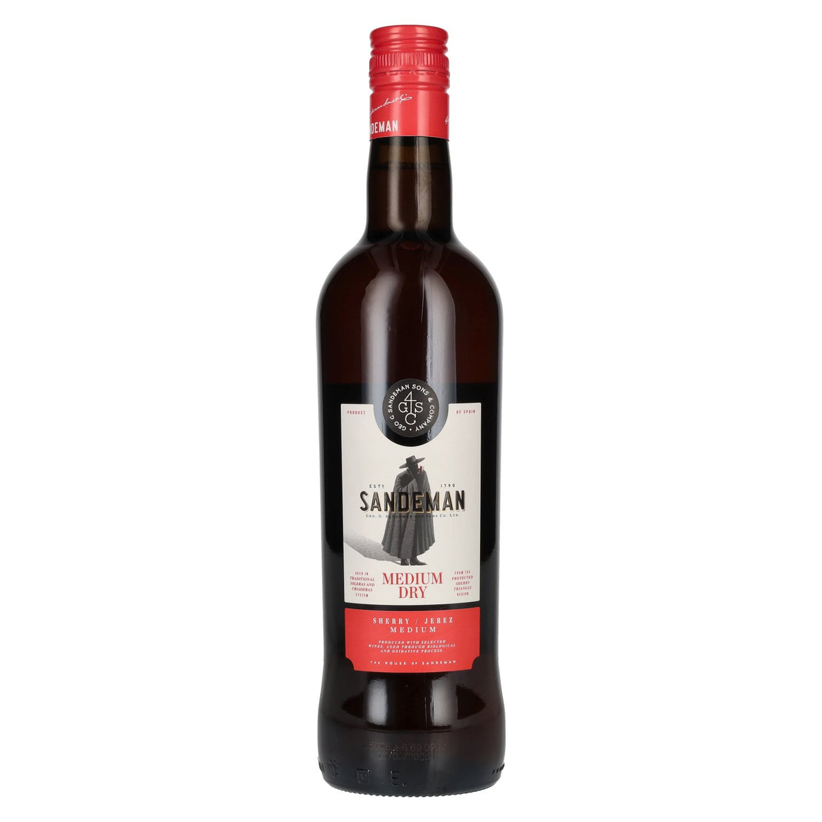 Sandeman MEDIUM DRY Sherry 15% ABV 0.75 l