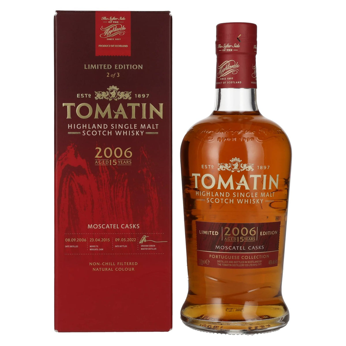 Tomatin 15 Years Old Portuguese Collection MOSCATEL CASKS 2006 46% Vol. 0,7l in Geschenkbox