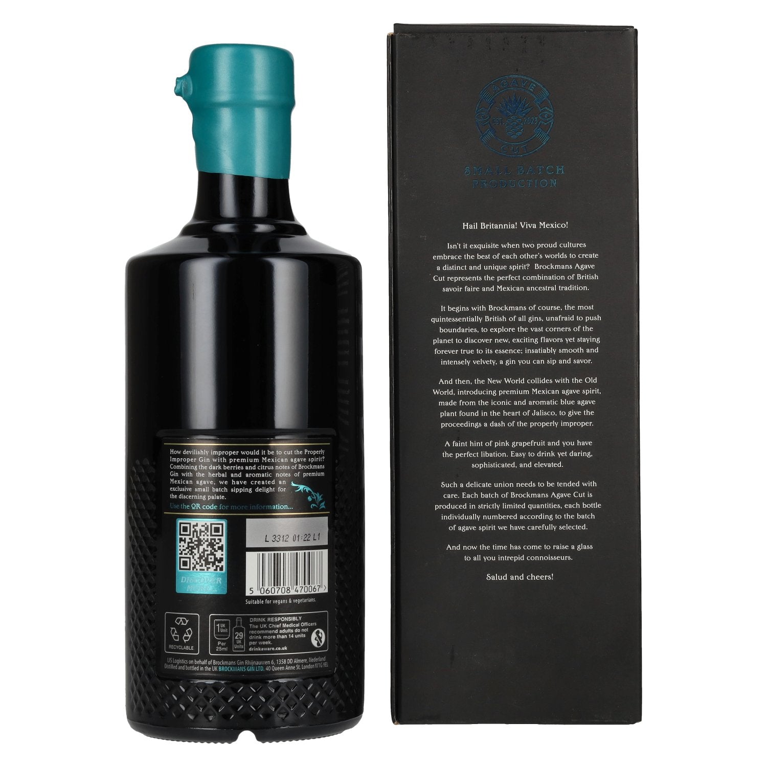 Brockmans AGAVE CUT GIN 41,2% Vol. 0,7l in Geschenkbox
