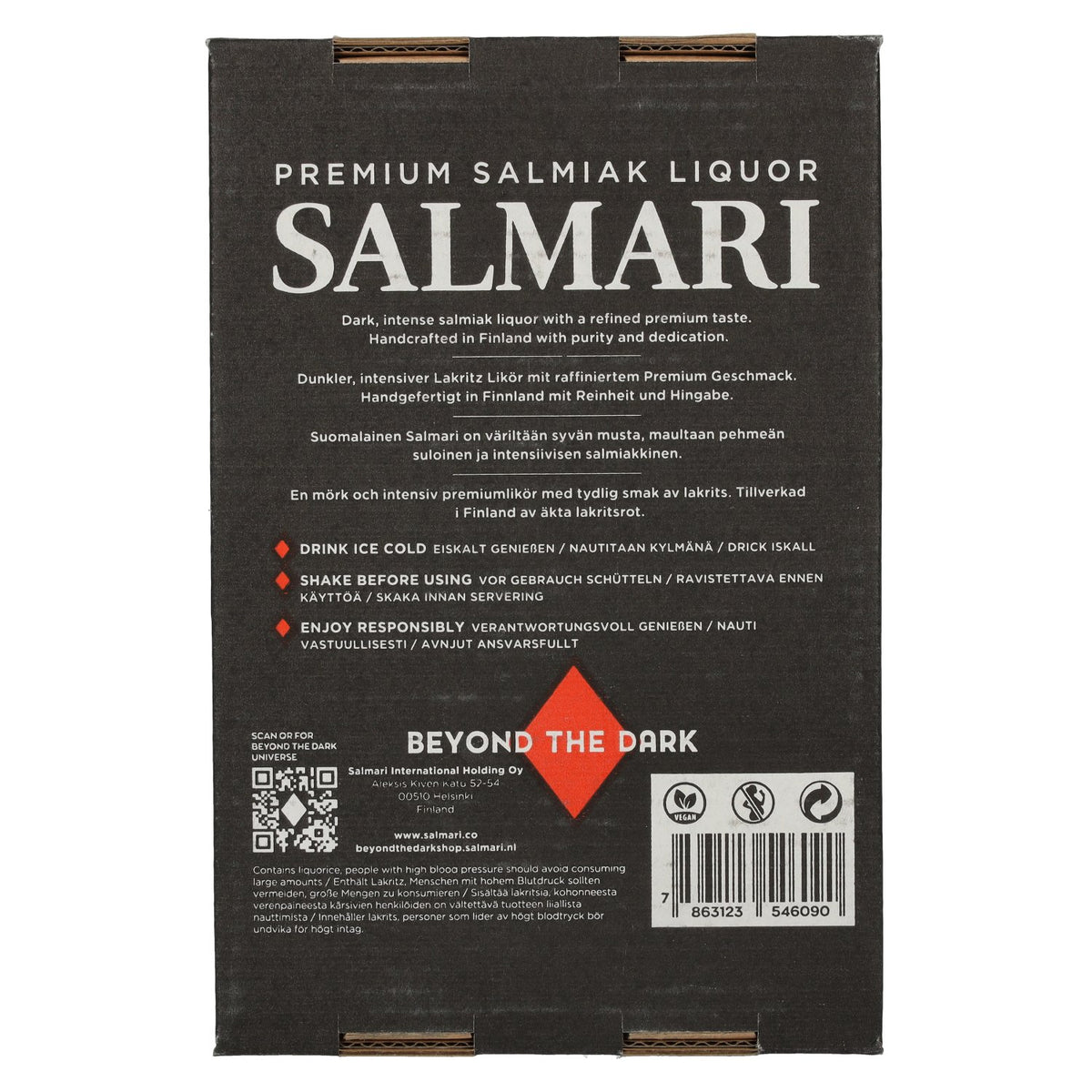 Liqueur Salmari Premium Salmiak 25 % vol. 24 x 0,03 l en bouteille PET
