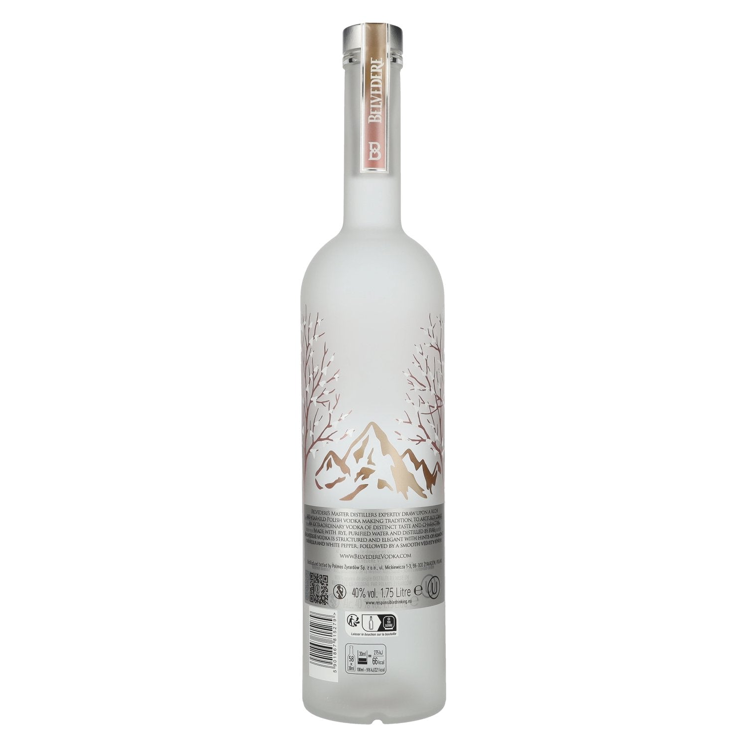 Belvedere Vodka Altitude Edition 40% Vol. 1,75l + autocollant lumineux LED