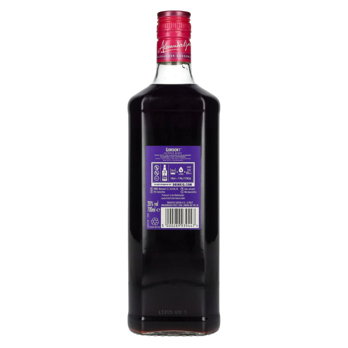 Gordon's Shimmer Berry Gin Liqueur Limited Edition 20% ABV 0.7l