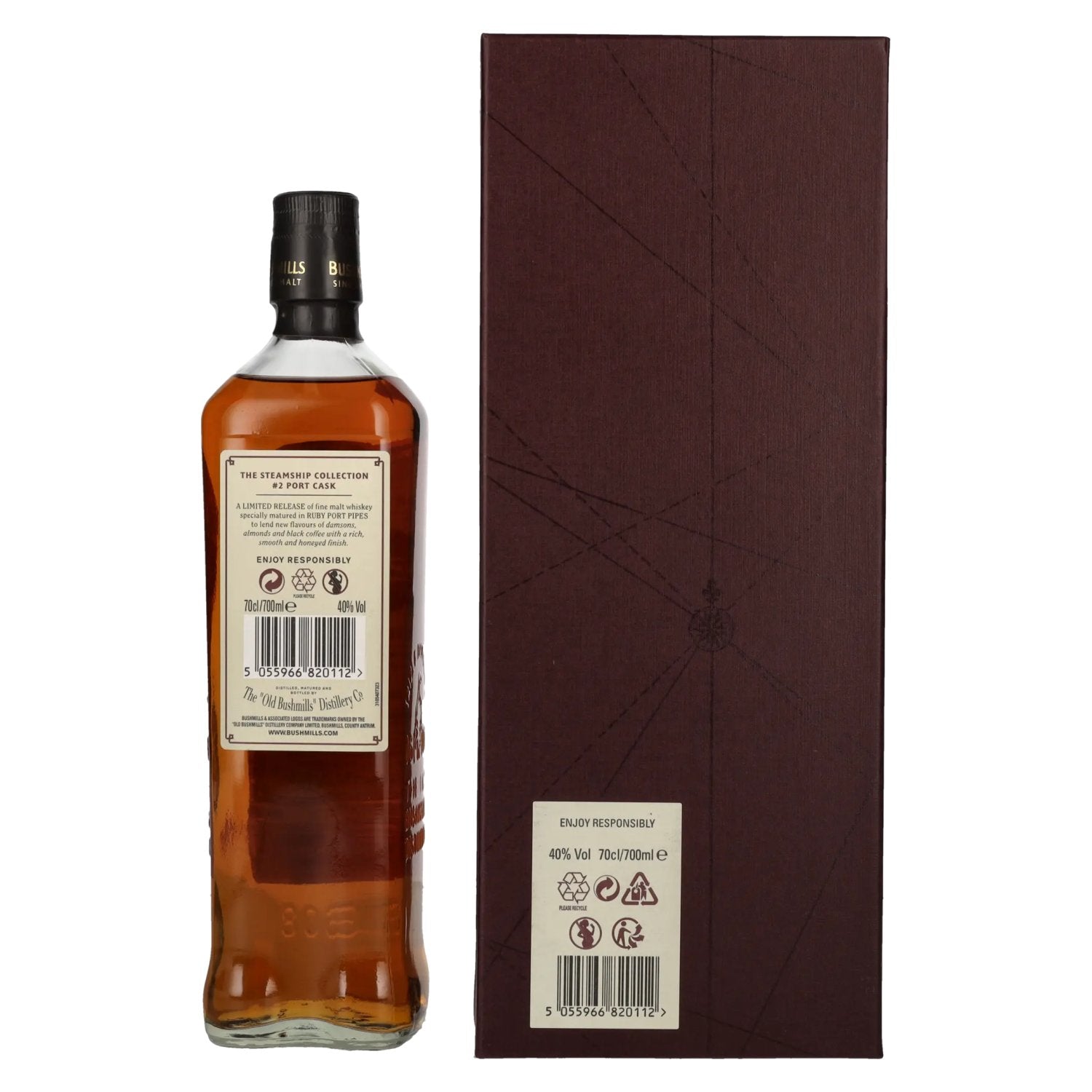 Bushmills PORT CASK Reserve The Steamship Collection 40% vol. 0,7l en boîte cadeau