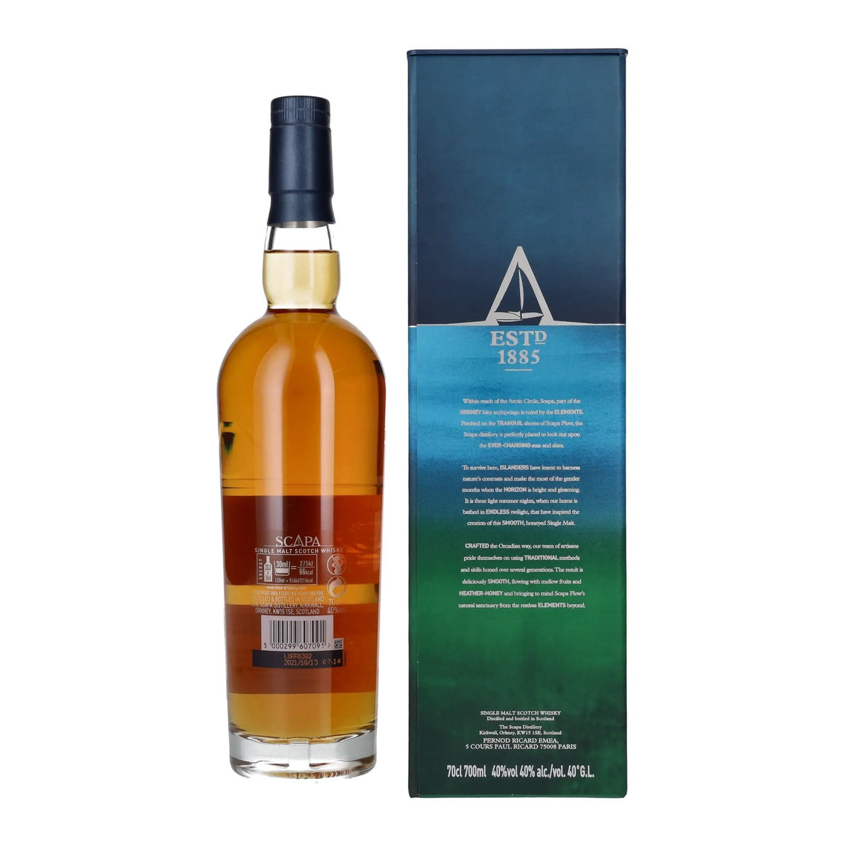 Scapa The Orcadian Skiren 40% ABV, 0.7l in a gift box