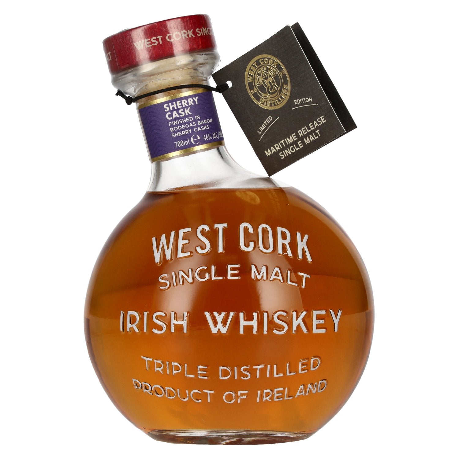 West Cork Irish Whiskey MARITIME Single Malt SHERRY CASK FINISHED Limited Edition 46% Vol. 0,7l