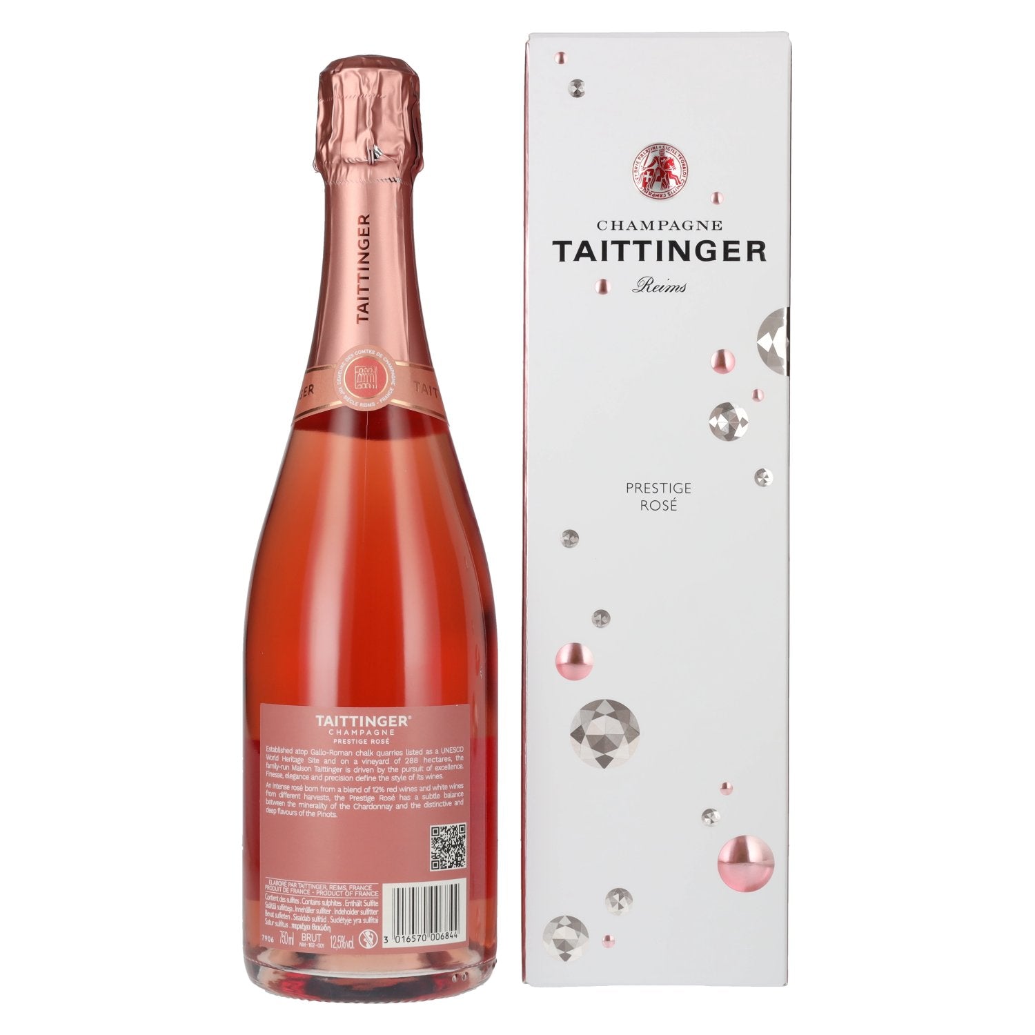 Taittinger Champagne Prestige Rosé Brut 12,5% Vol. 0,75l in gift box
