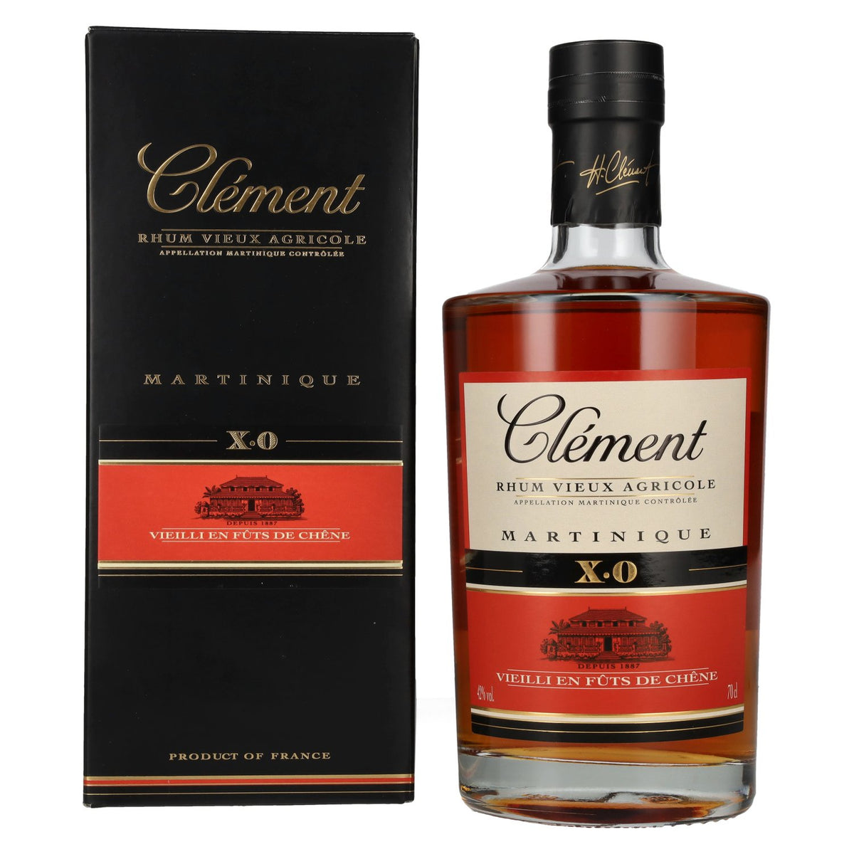 Clément Rhum Vieux Agricole X.O 42% Vol. 0,7l in geschenkverpakking