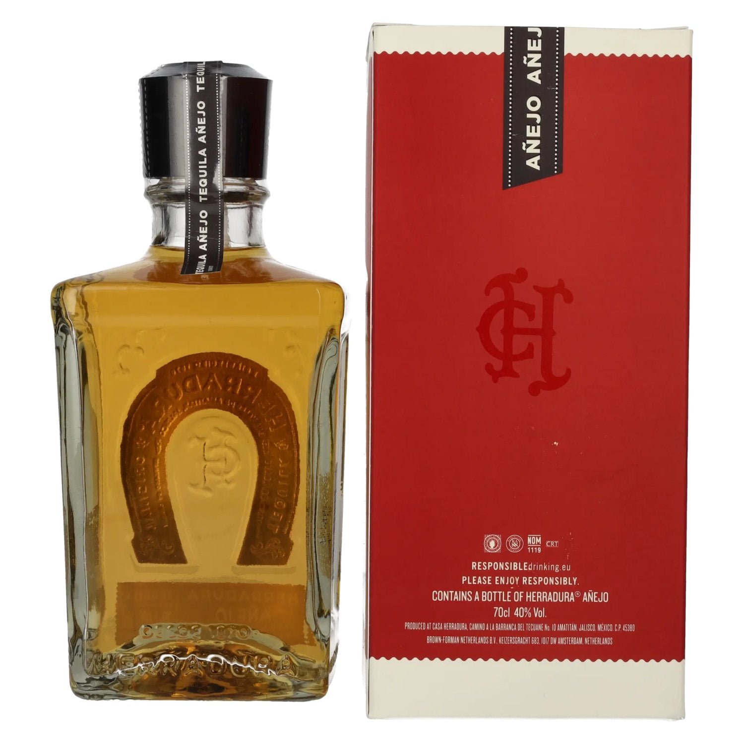 Herradura Tequila AÑEJO 100% de Agave 40% Vol. 0,7l in geschenkverpakking
