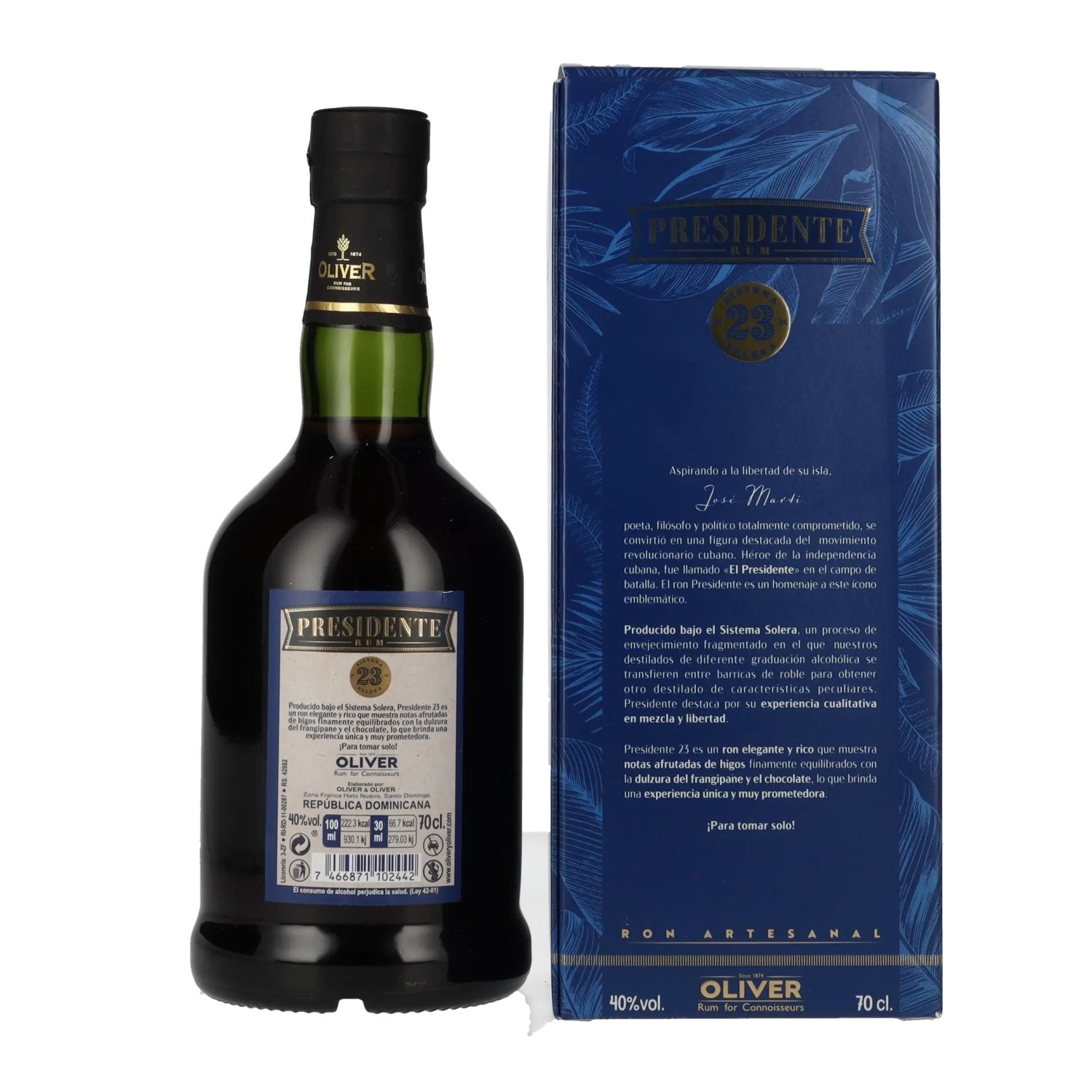 Presidente Marti 23 Sistema Solera 40% Vol. 0,7l in gift box