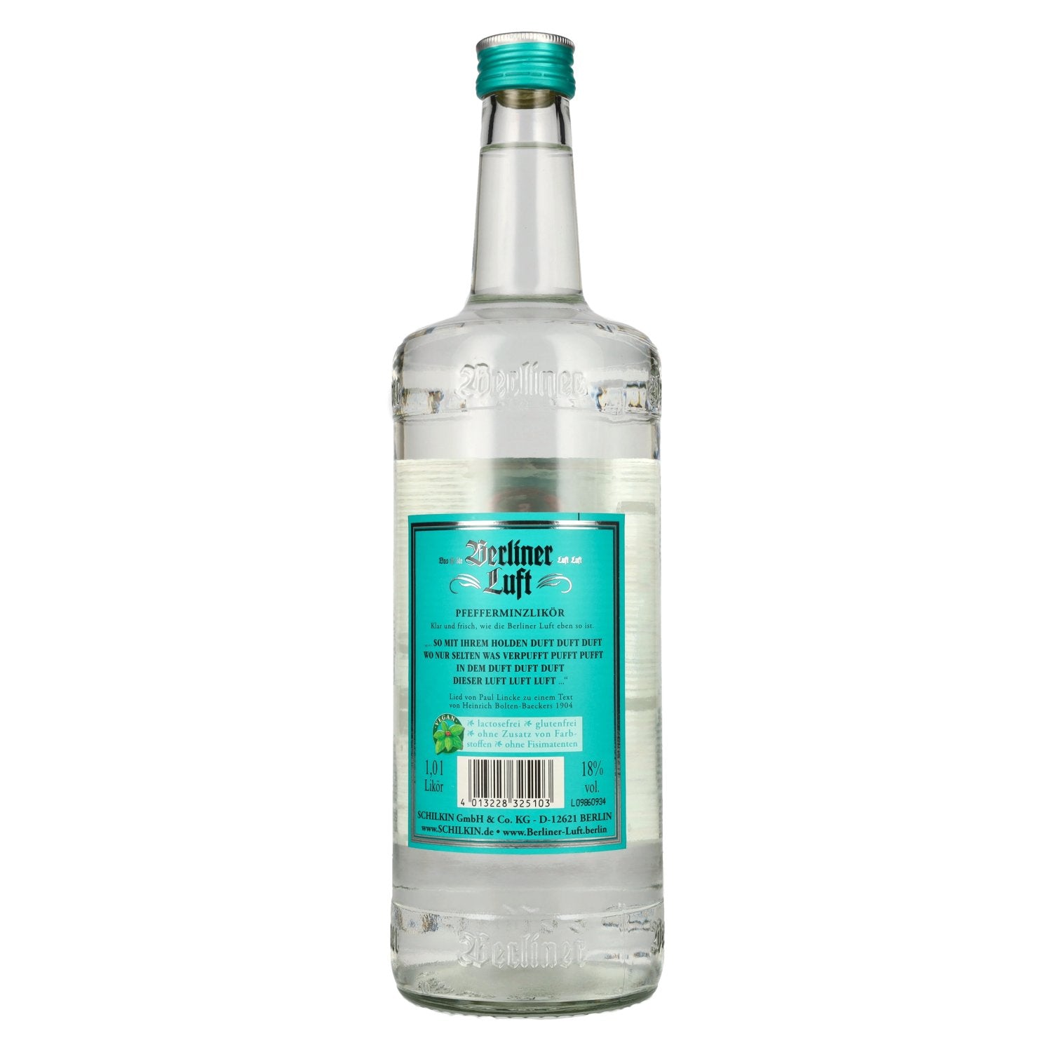 Berliner Luft DER FRISCHE Pfefferminzlikör 18% Vol. 1l