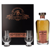 Signatory Vintage NORTH PORT BRECHIN 36 jaar oud 30e VERJAARDAG 1981 57,2% vol. 0,7 l in houten kist met 2 glazen