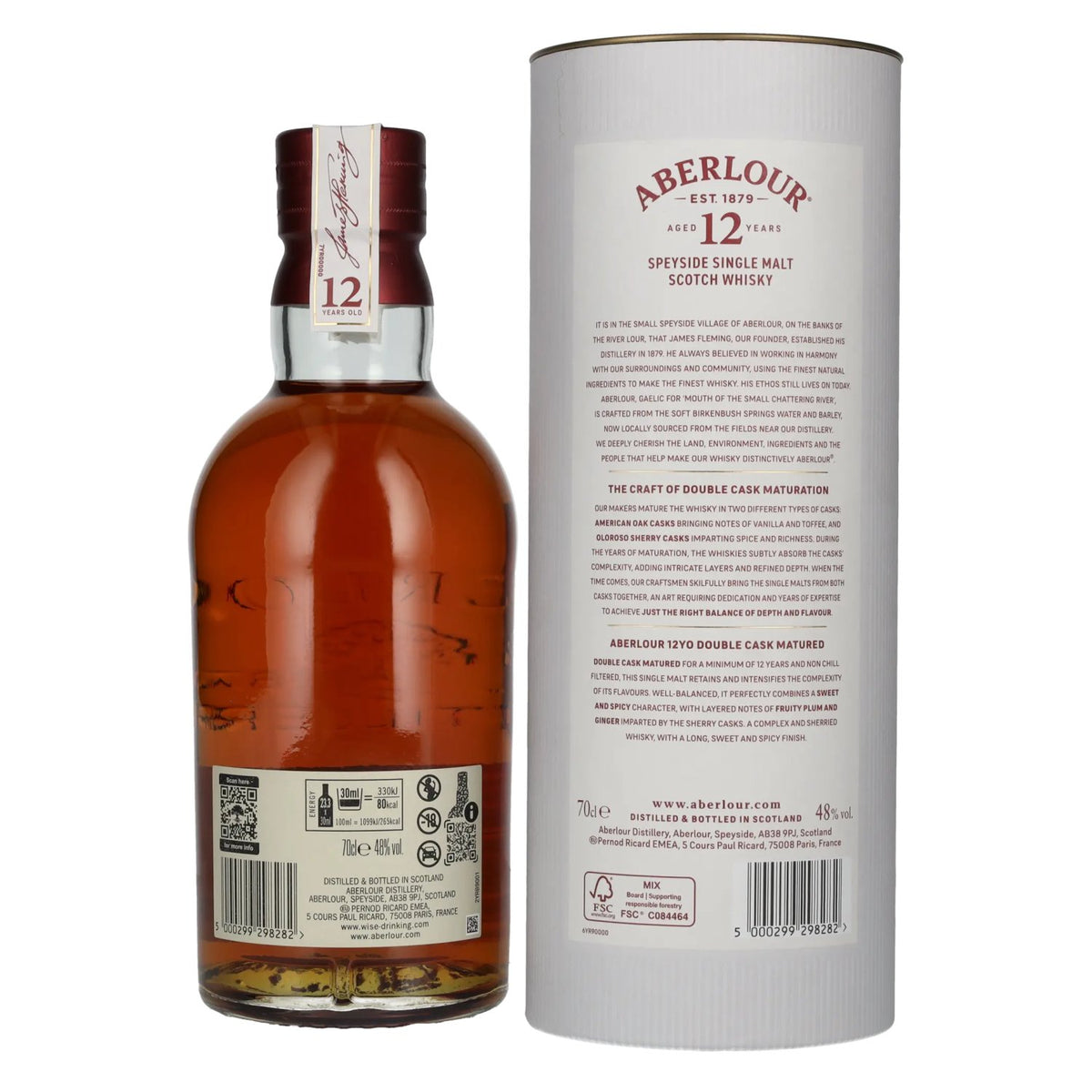 Aberlour 12 Years Old Speyside Single Malt 48% Vol. 0,7l en boîte cadeau