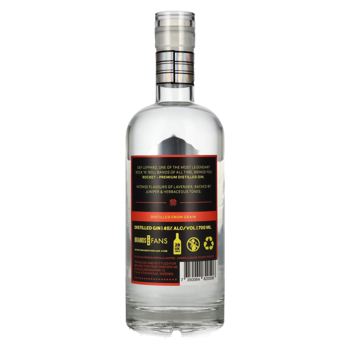 Def Leppard ROCKET Premium Distilled Gin 40 % vol. 0,7 l