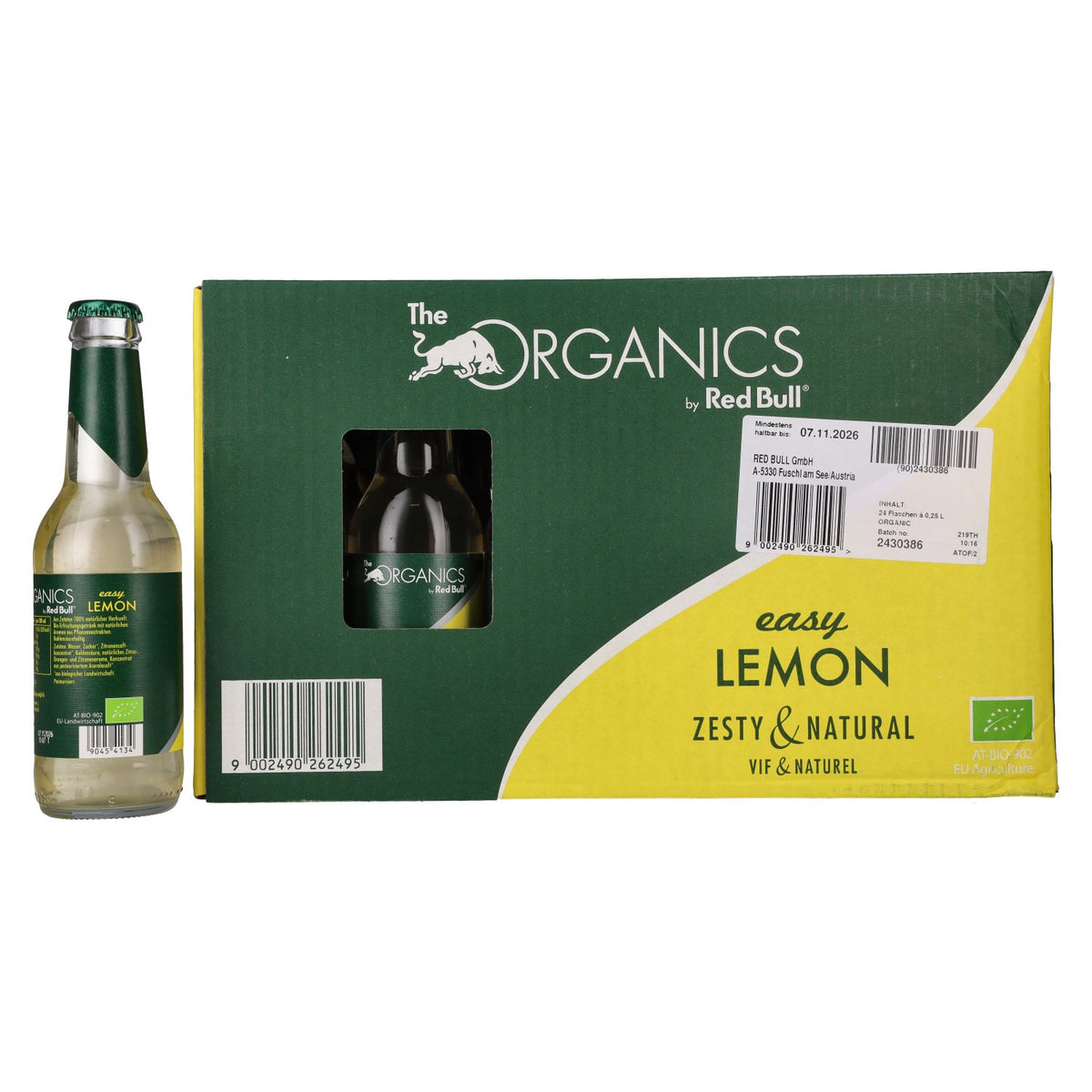 Red Bull Organics van Red Bull Easy LEMON 24 x 0,25 l