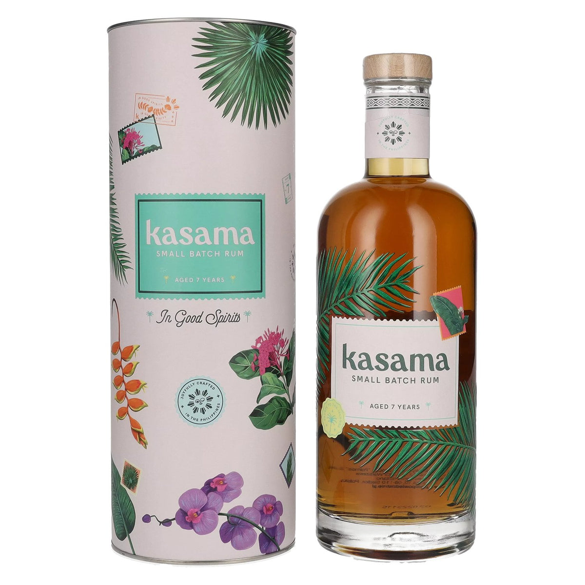 Kasama 7 Years Old Small Batch Rum 40% vol. 0.7 l in a gift box
