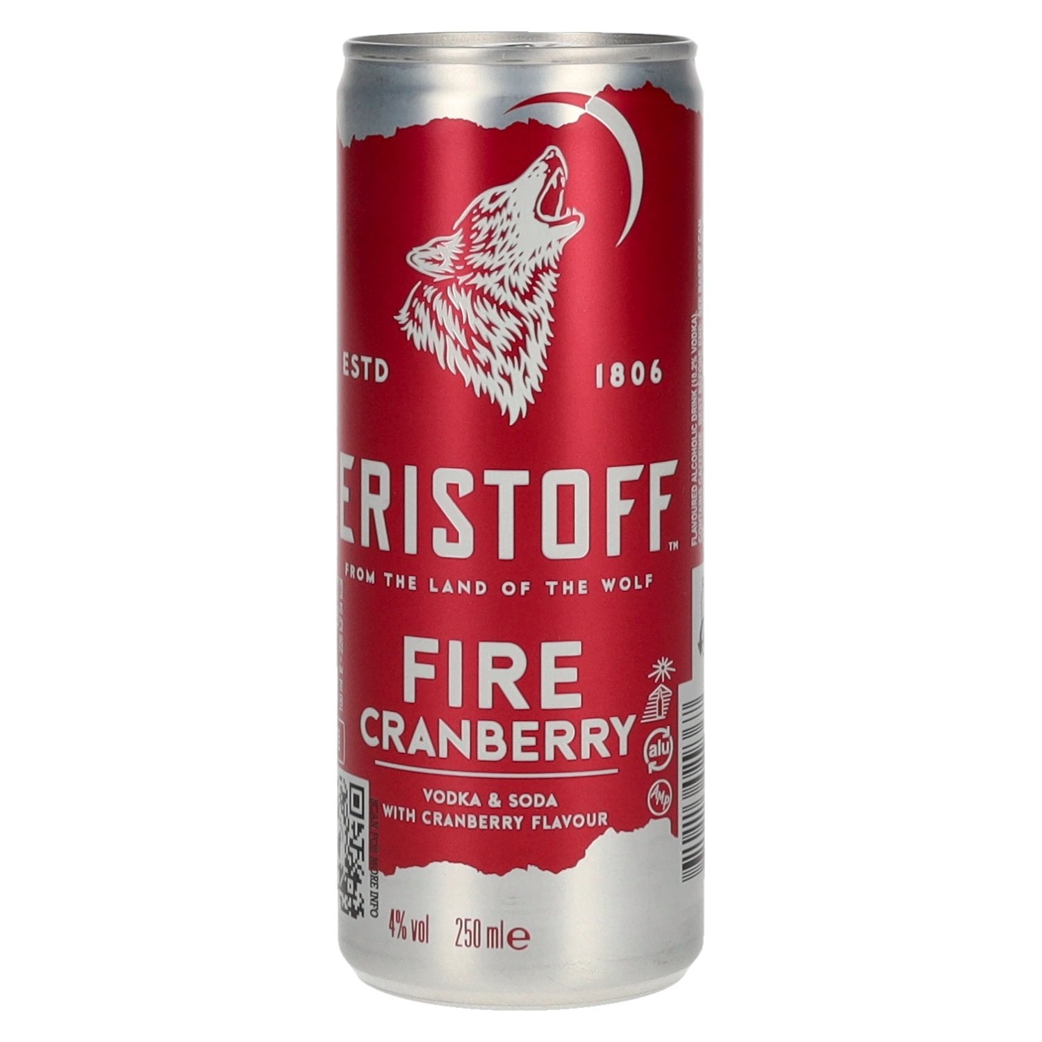 Eristoff Fire Cranberry 4% Vol. 0,25l Dose Pfand