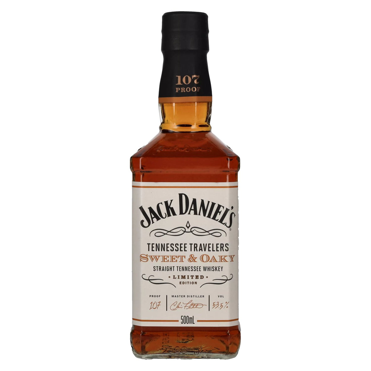 Jack Daniel's Tennessee Travelers SWEET &amp; OAKY Édition limitée 53,5 % vol. 0,5 l