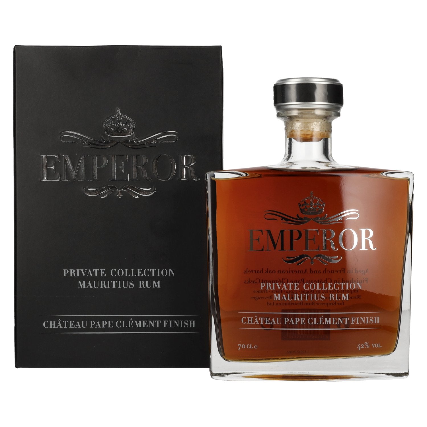 Emperor Mauritius Rum PRIVATE COLLECTION Château Pape Clément Finish 42% vol. 0.7 l in a gift box